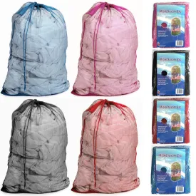 2 Pc Extra Large Mesh Laundry Bags Drawstring Handle 36"x24" Lingerie Delicates