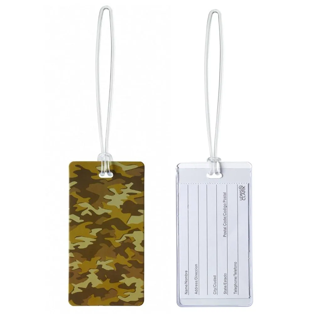 2PC Lewis N Clark Travel Luggage Bag Suitcase Tags Name Address Baggage ID Label