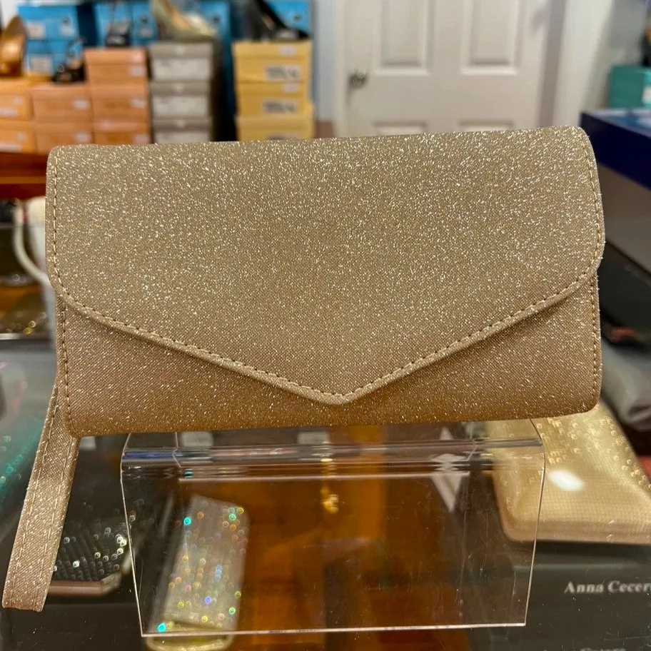 B123 Cometa Black Lurex Clutch