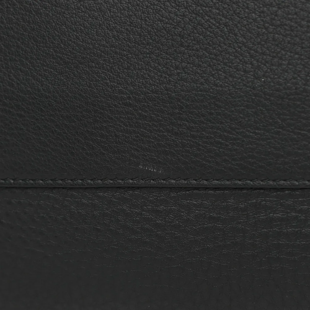Balenciaga Black Calfskin Leather Papier Za Blackout B4 Perforated Leather Tote