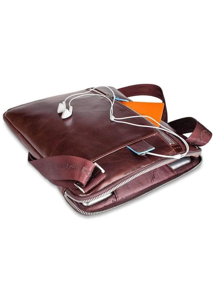Borsello porta ipad/ipad®air, doppia tasca frontal blue square