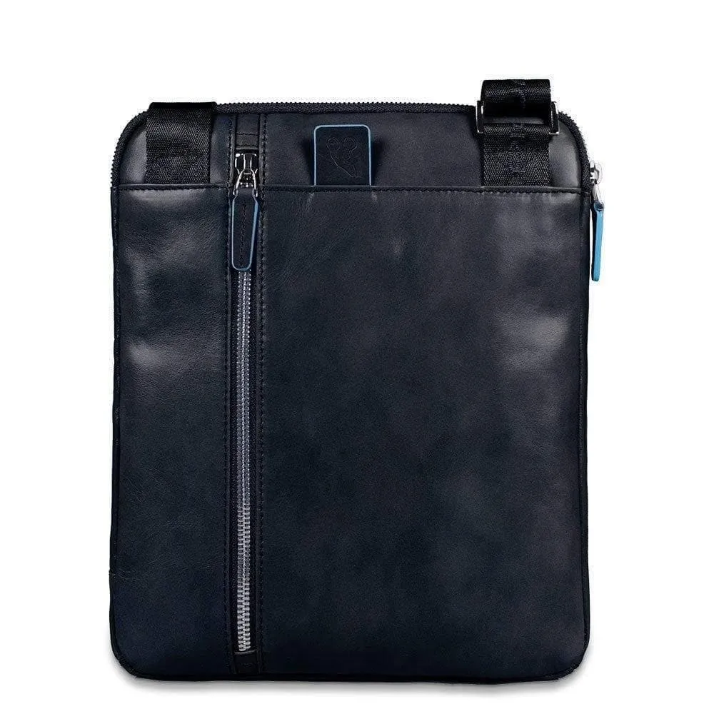 Borsello porta ipad/ipad®air, doppia tasca frontal blue square