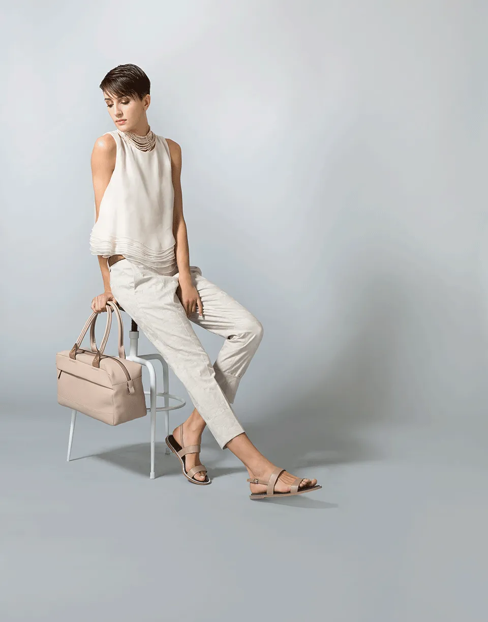 Bowling Bag With Monili Detail