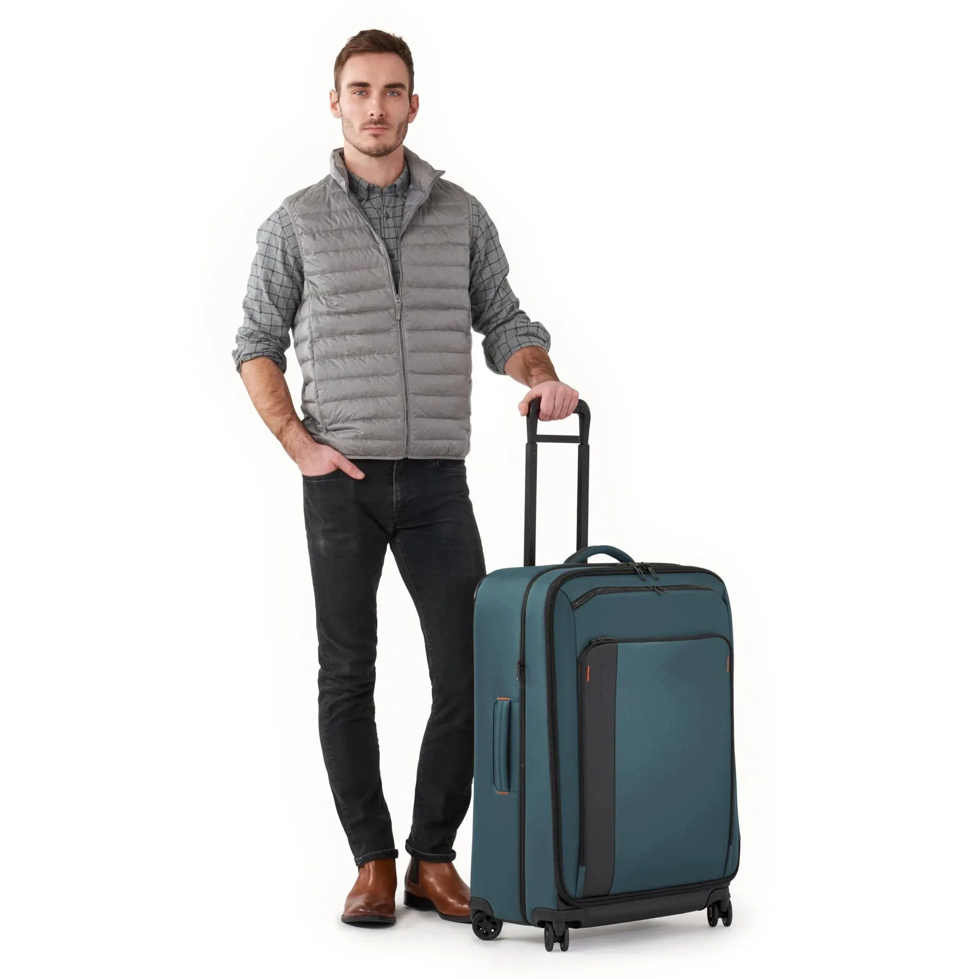 Briggs & Riley Large Expandable Spinner in Ocean