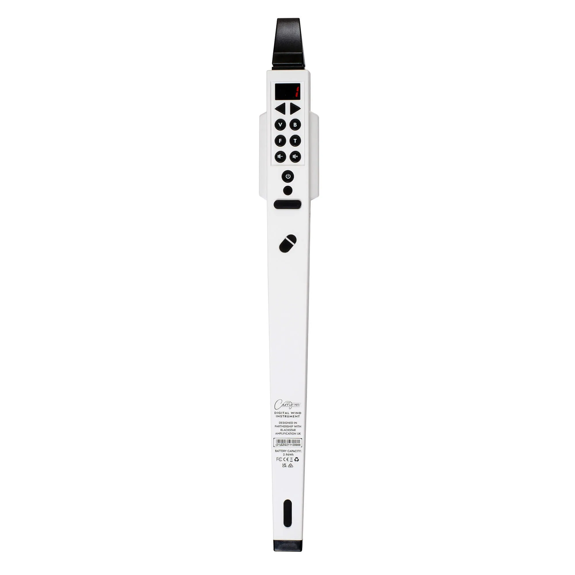 Carry-on DIGWINDWT Digital Wind Instrument, White