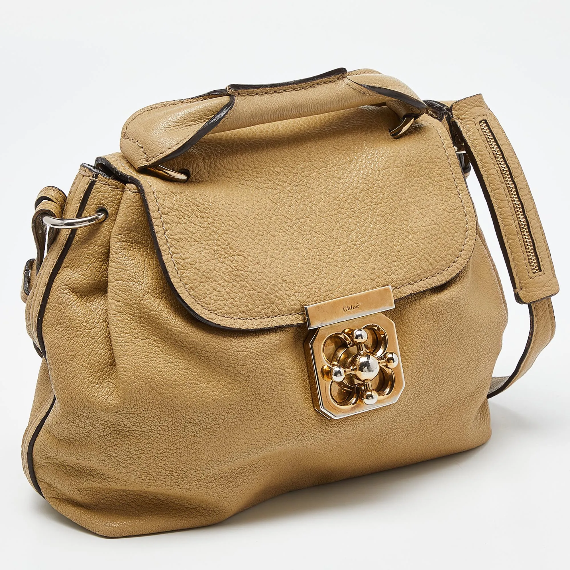Chloe  Leather Elsie Top Handle Bag