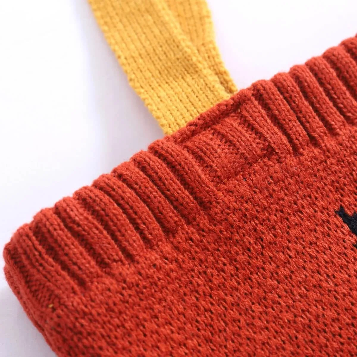 CUTE KNIT ANIMAL TOTE BAG