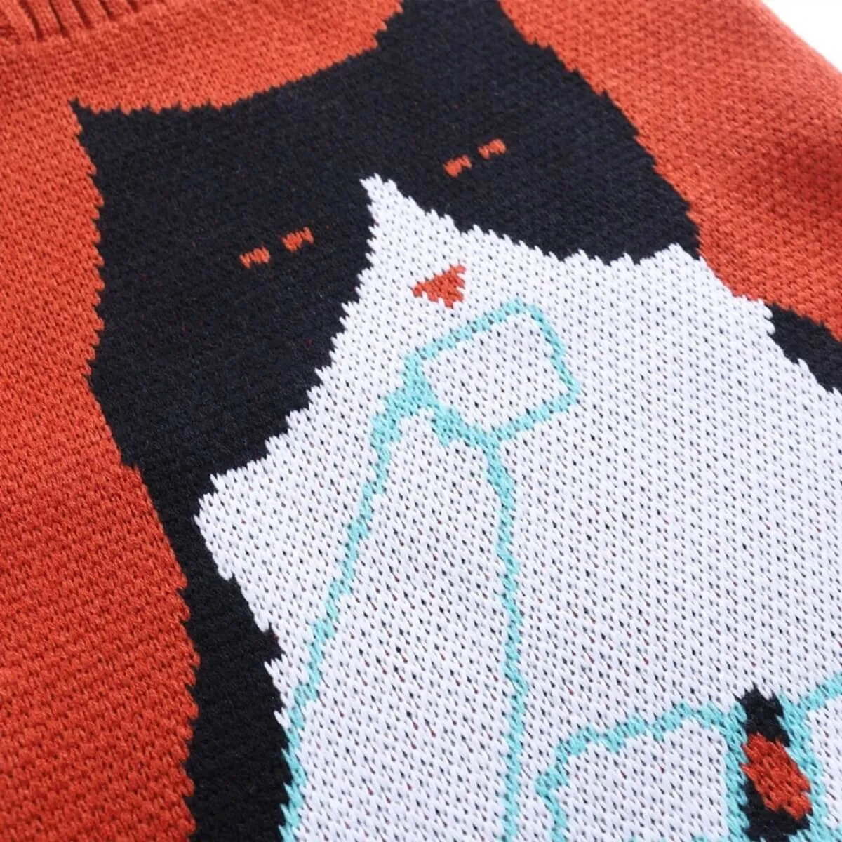 CUTE KNIT ANIMAL TOTE BAG