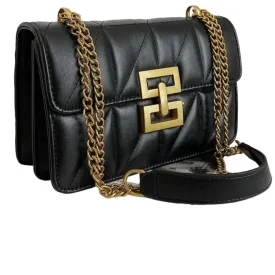 Diamond-Shaped Embossed Fashion Chain Shoulder Messenger Bag for Female Commuters