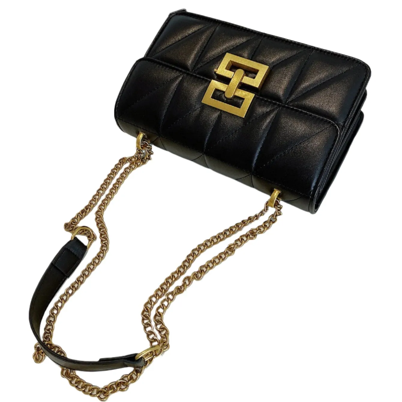 Diamond-Shaped Embossed Fashion Chain Shoulder Messenger Bag for Female Commuters