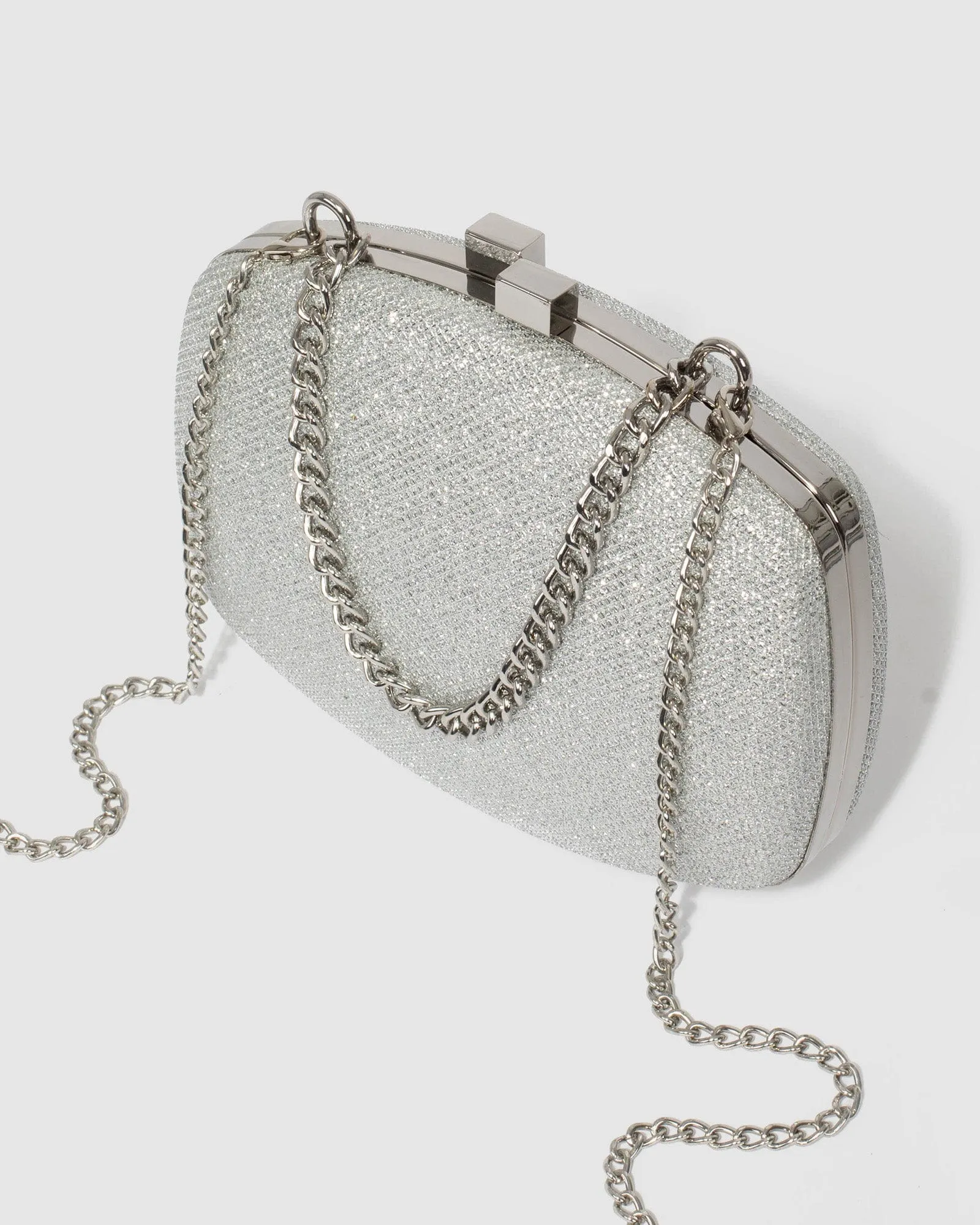 Eden Silver Clutch Bag