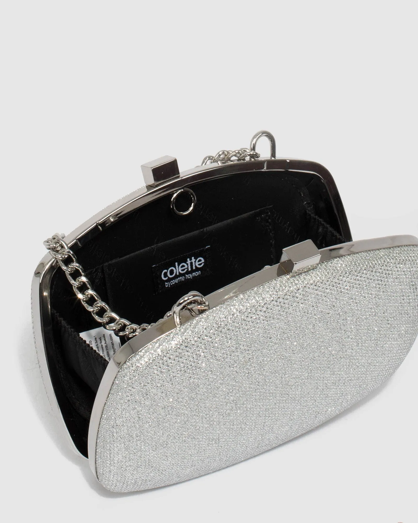 Eden Silver Clutch Bag