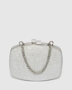 Eden Silver Clutch Bag