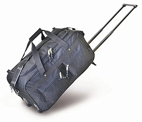 Explorer Luggage Travel Gear Duffel Bag, Black, 22"