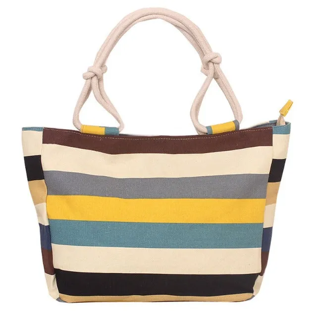 Fashion Folding Women Big Size Handbag Tote Ladies Casual Flower Printing Canvas Graffiti Shoulder Bag