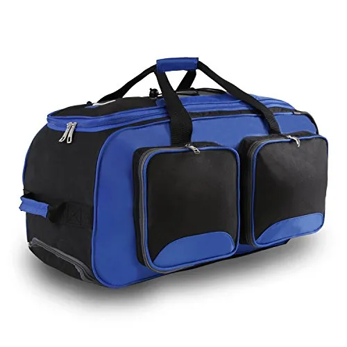 Fila 22" Lightweight Carry On Rolling Duffel Bag,  Blue,  One Size