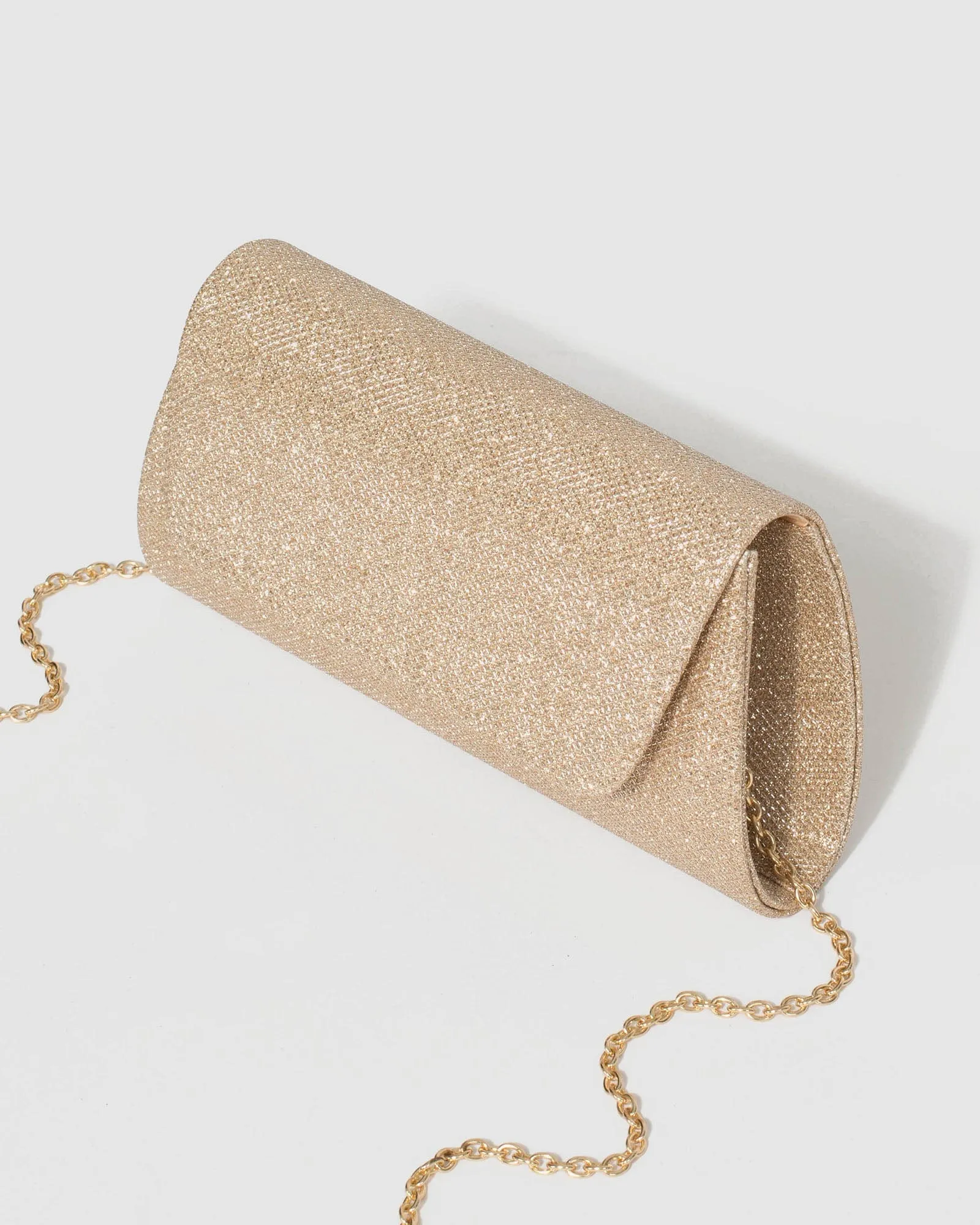 Gold Leaha Evening Clutch Bag