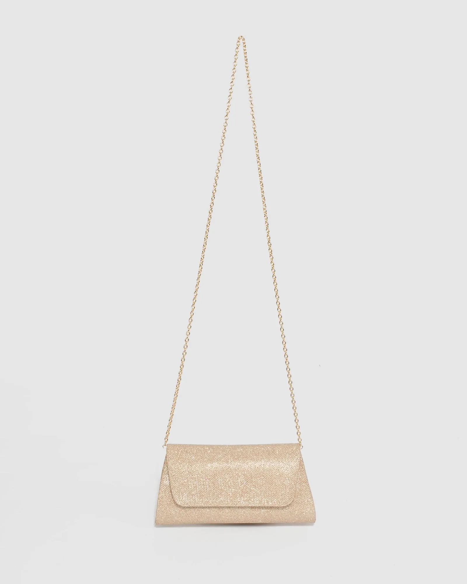 Gold Leaha Evening Clutch Bag