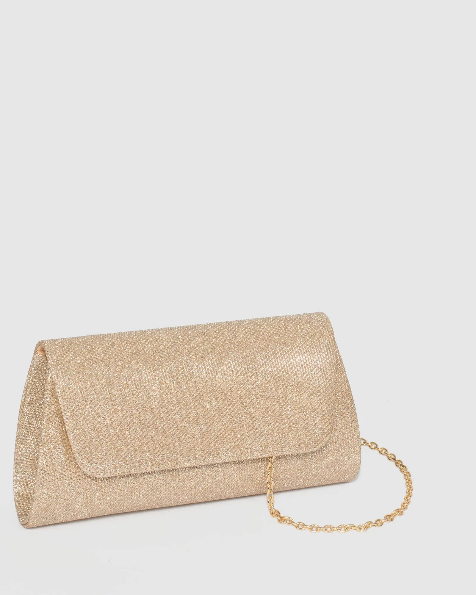 Gold Leaha Evening Clutch Bag