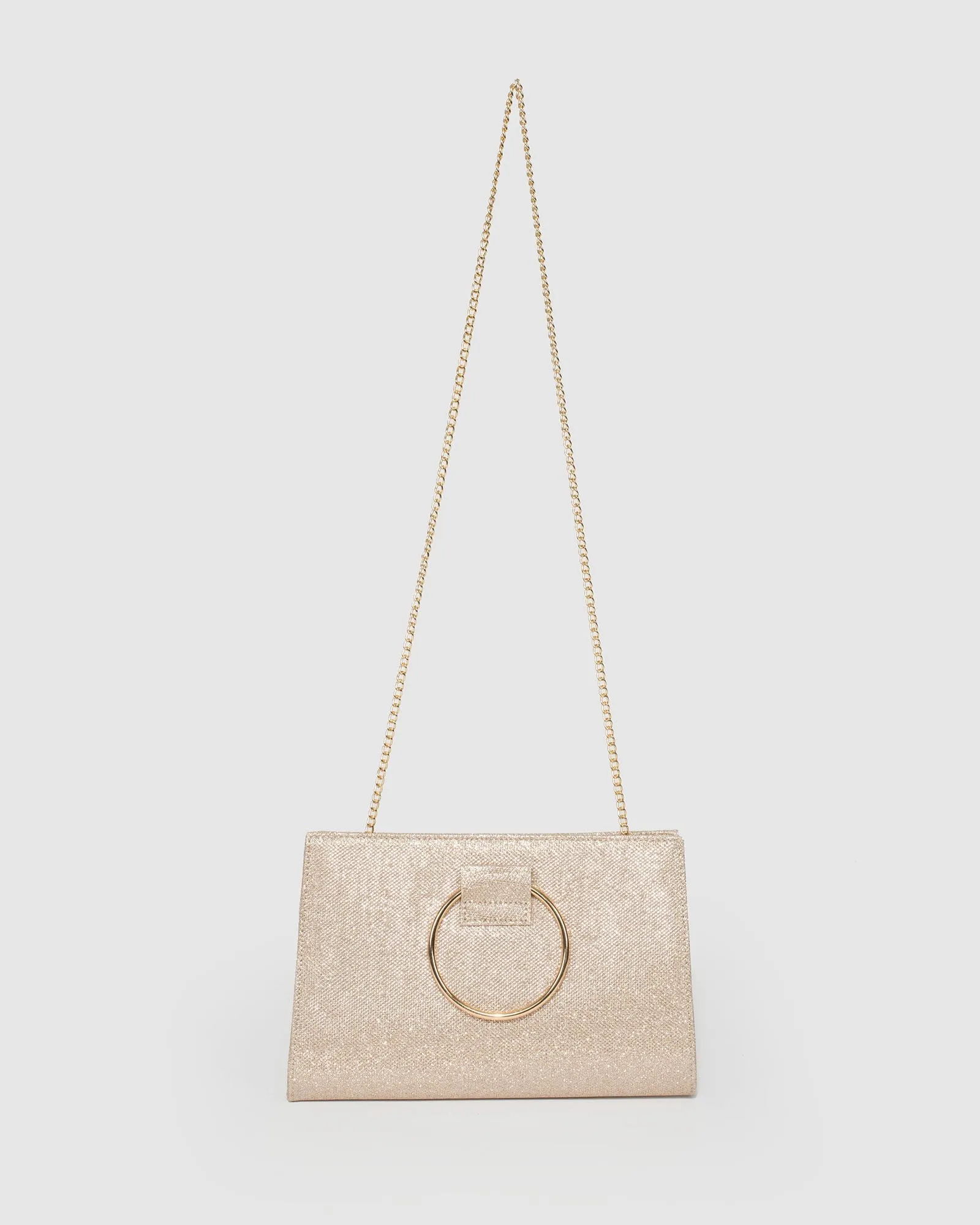 Gold Maggie Ring Clutch Bag