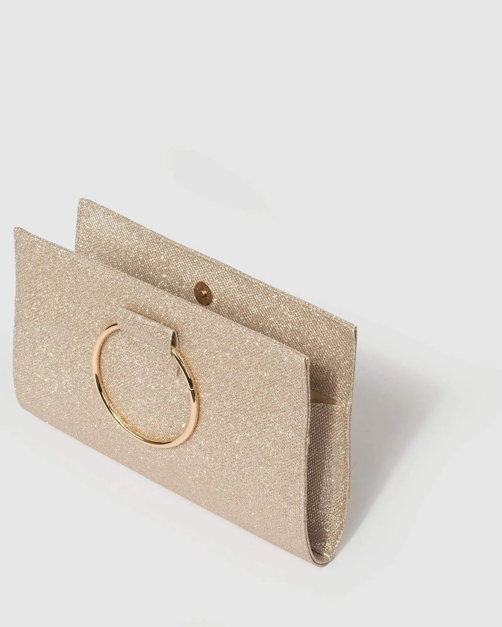 Gold Maggie Ring Clutch Bag