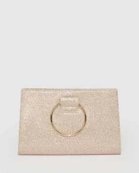 Gold Maggie Ring Clutch Bag