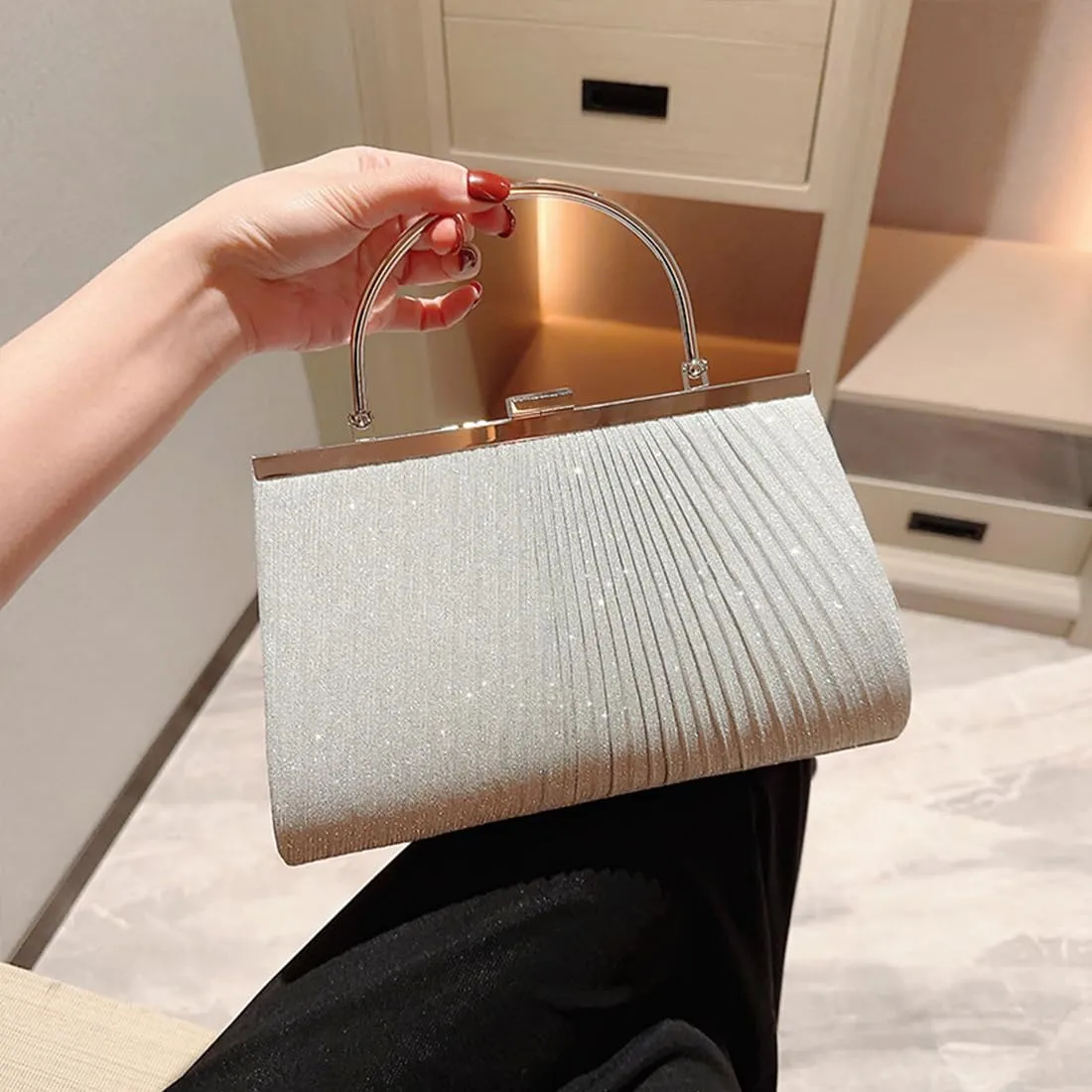 Handbag small clutch glitter bag evening bag