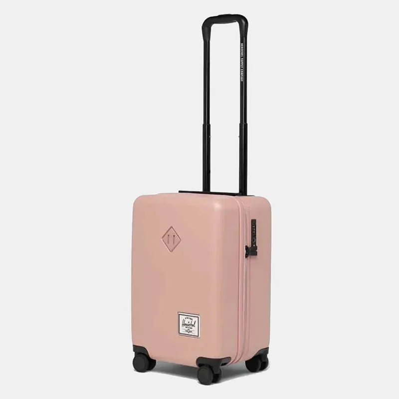 HERSCHEL -T HERITAGE HARDSHELL CARRY ON LUGGAGE ASH ROSE
