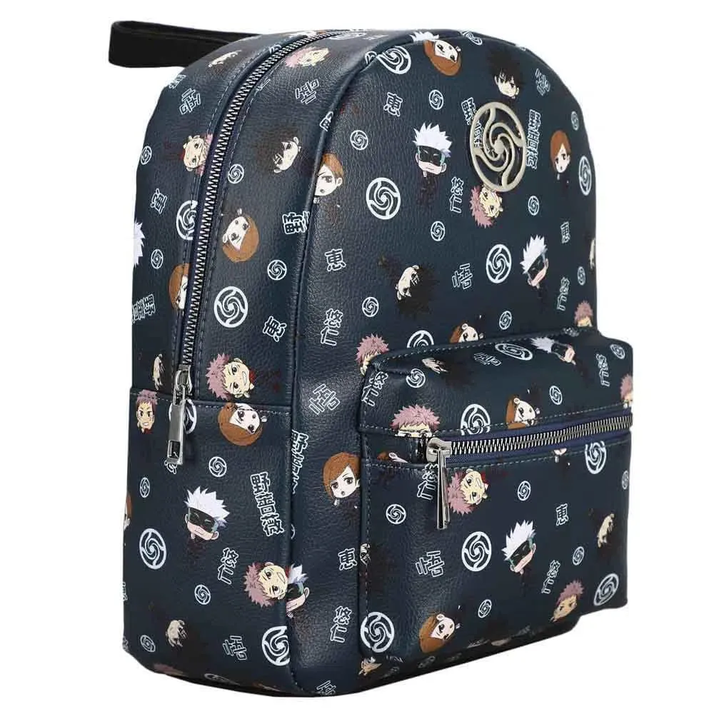 Jujutsu Kaisen - Chibi Characters Mini Backpack (All Over Print, Metal Badge) - Bioworld