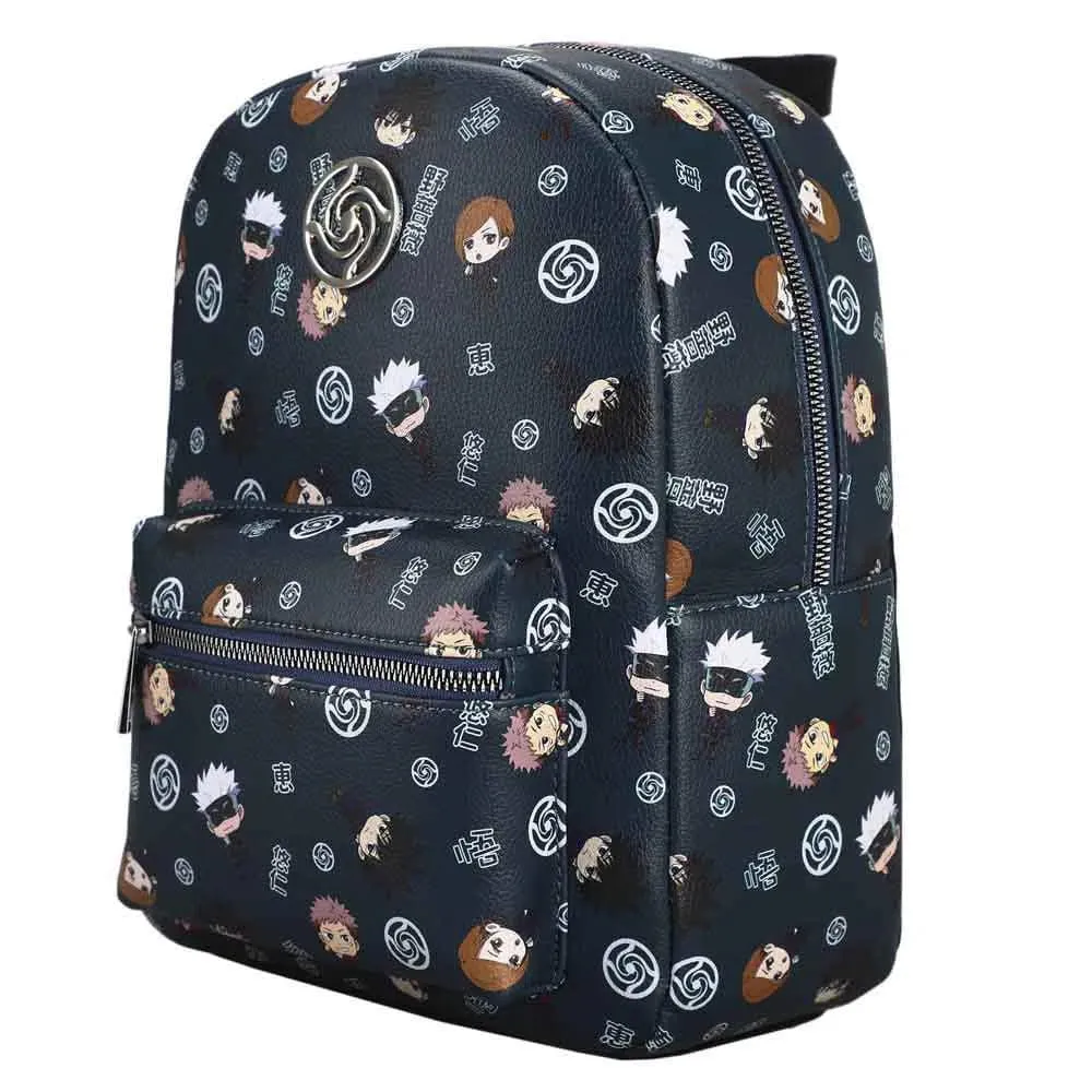 Jujutsu Kaisen - Chibi Characters Mini Backpack (All Over Print, Metal Badge) - Bioworld