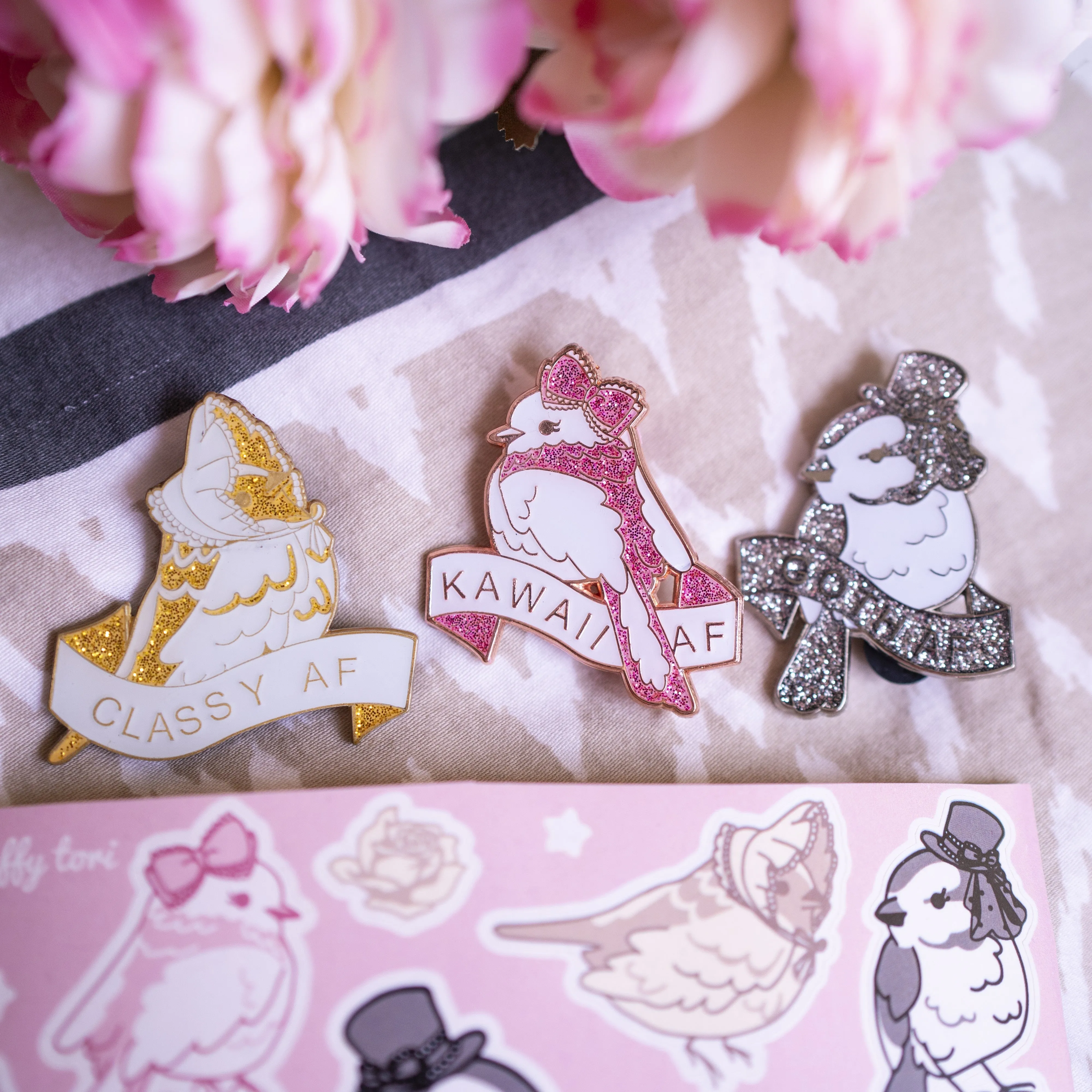 Kawaii AF - Sweet Lolita Bird Pin