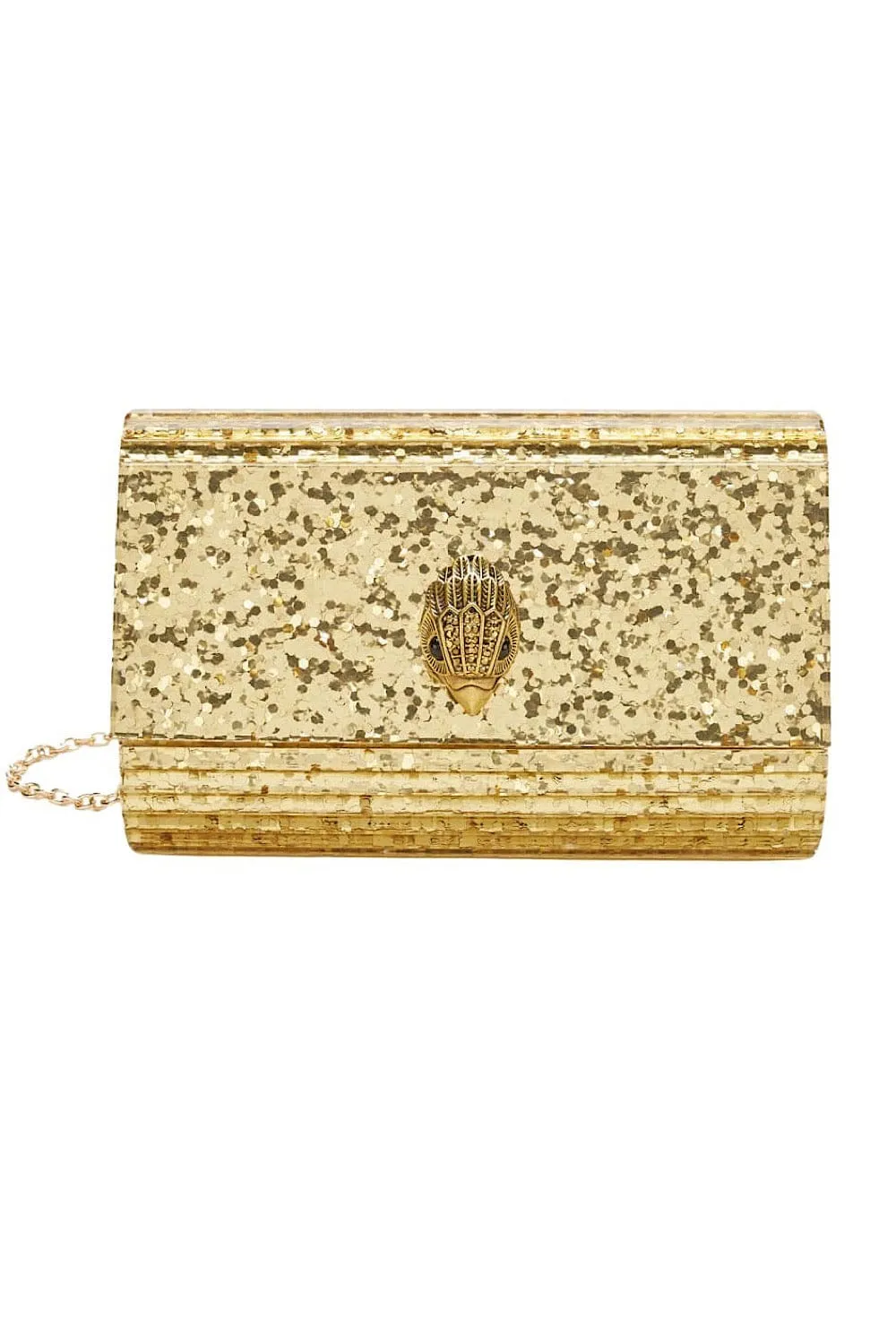Kurt Geiger London Party Eagle Clutch Drench Τσάντα Χρυσή 8764061979