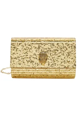 Kurt Geiger London Party Eagle Clutch Drench Τσάντα Χρυσή 8764061979