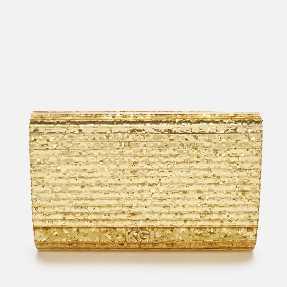Kurt Geiger London Party Eagle Clutch Drench Τσάντα Χρυσή 8764061979