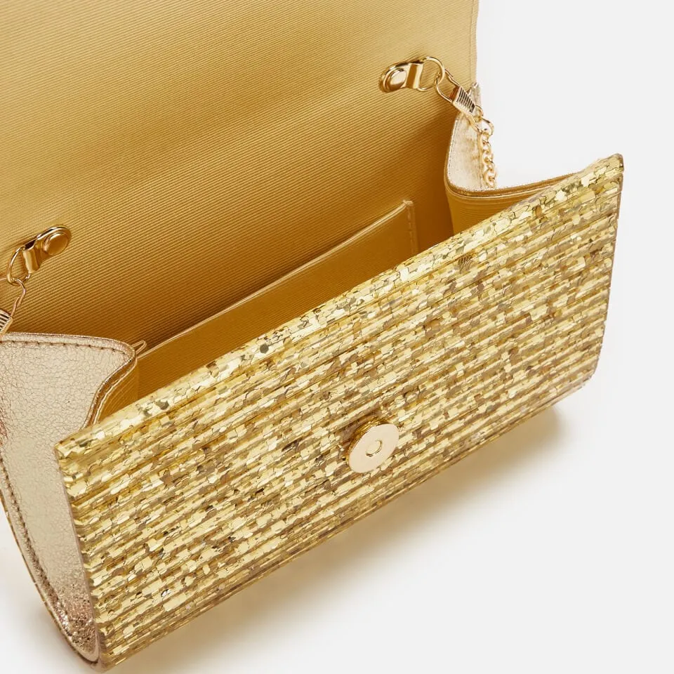 Kurt Geiger London Party Eagle Clutch Drench Τσάντα Χρυσή 8764061979