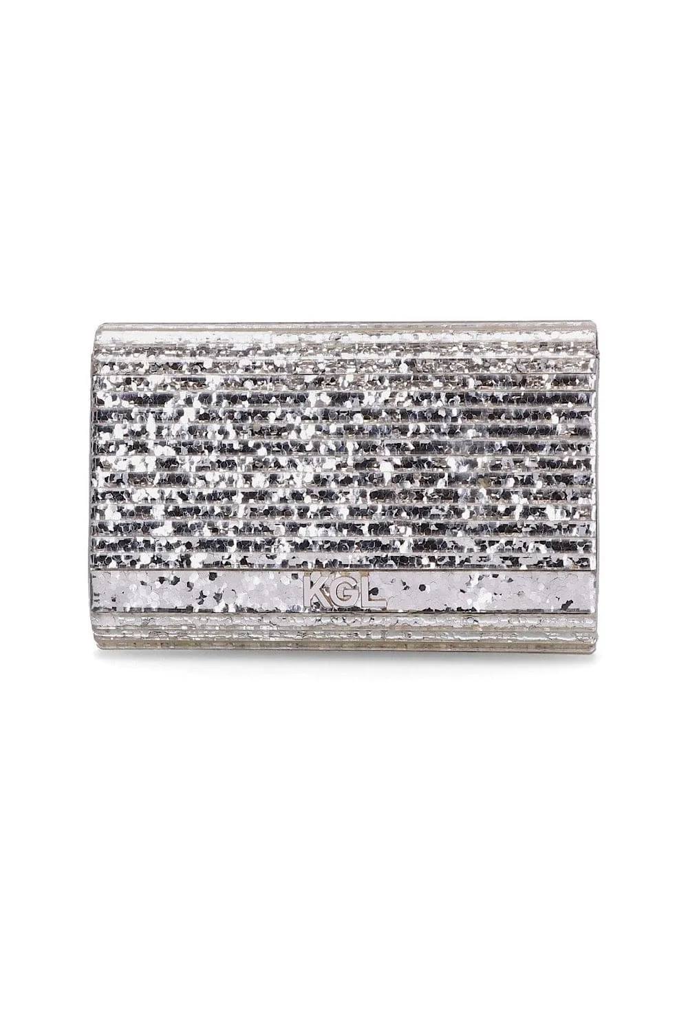 Kurt Geiger London Party Eagle Clutch Drench Τσάντα Ασημί 8764063979