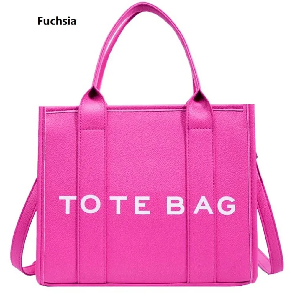 Lady Glams Fashion Tote Bag - Elevate Your Casual Chic with a New Women's PU Leather Satchel