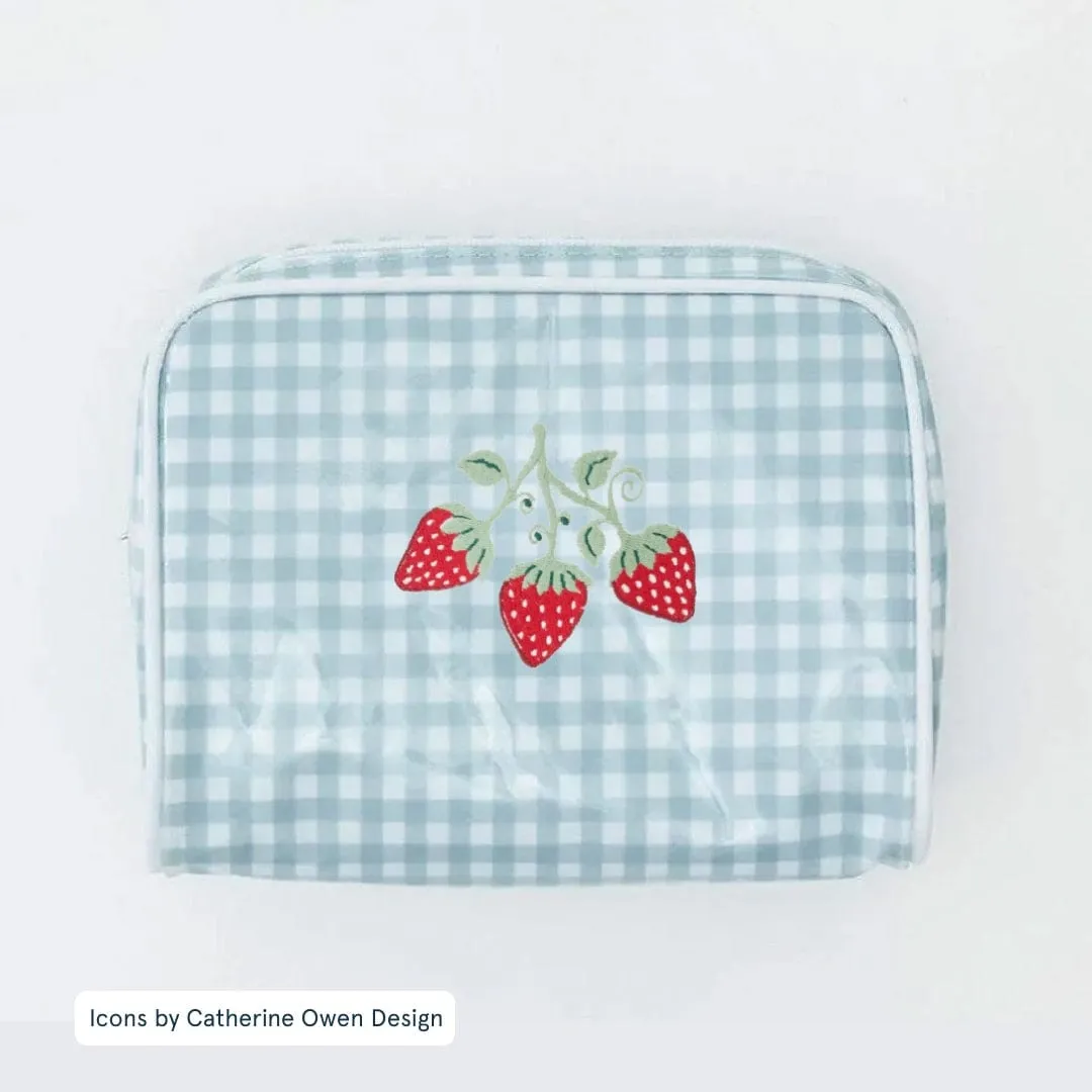 Large Patterned Toiletry Bag