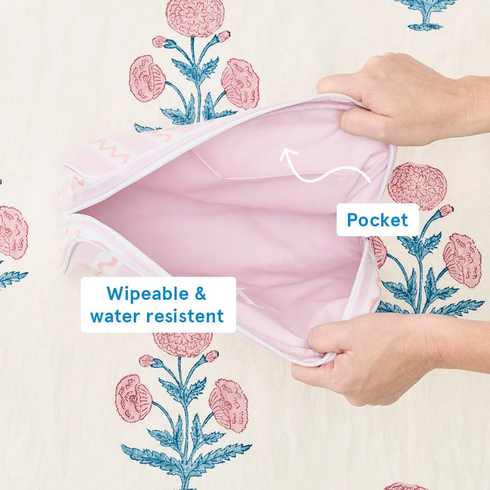 Large Patterned Toiletry Bag