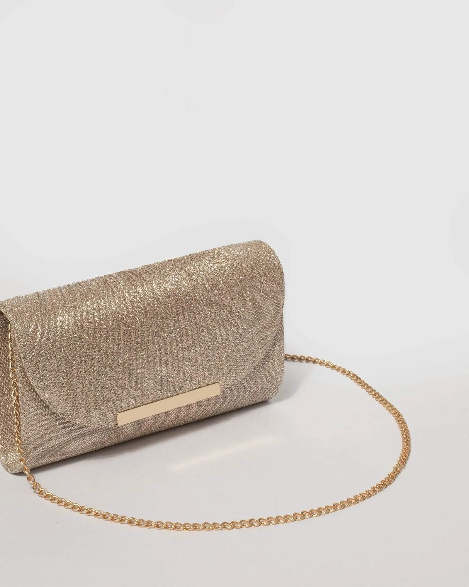 Liza Gold Clutch Bag