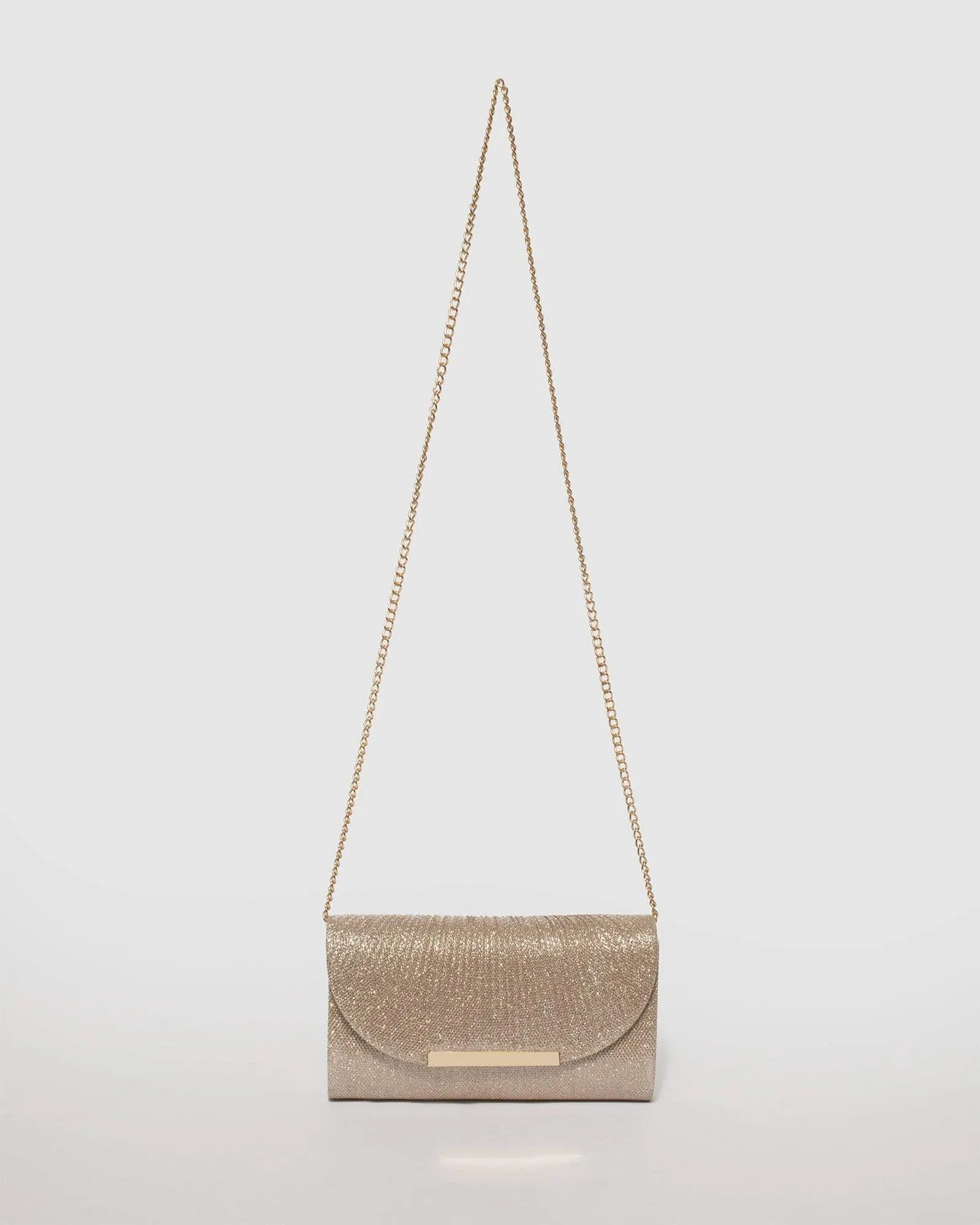 Liza Gold Clutch Bag