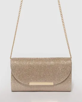 Liza Gold Clutch Bag