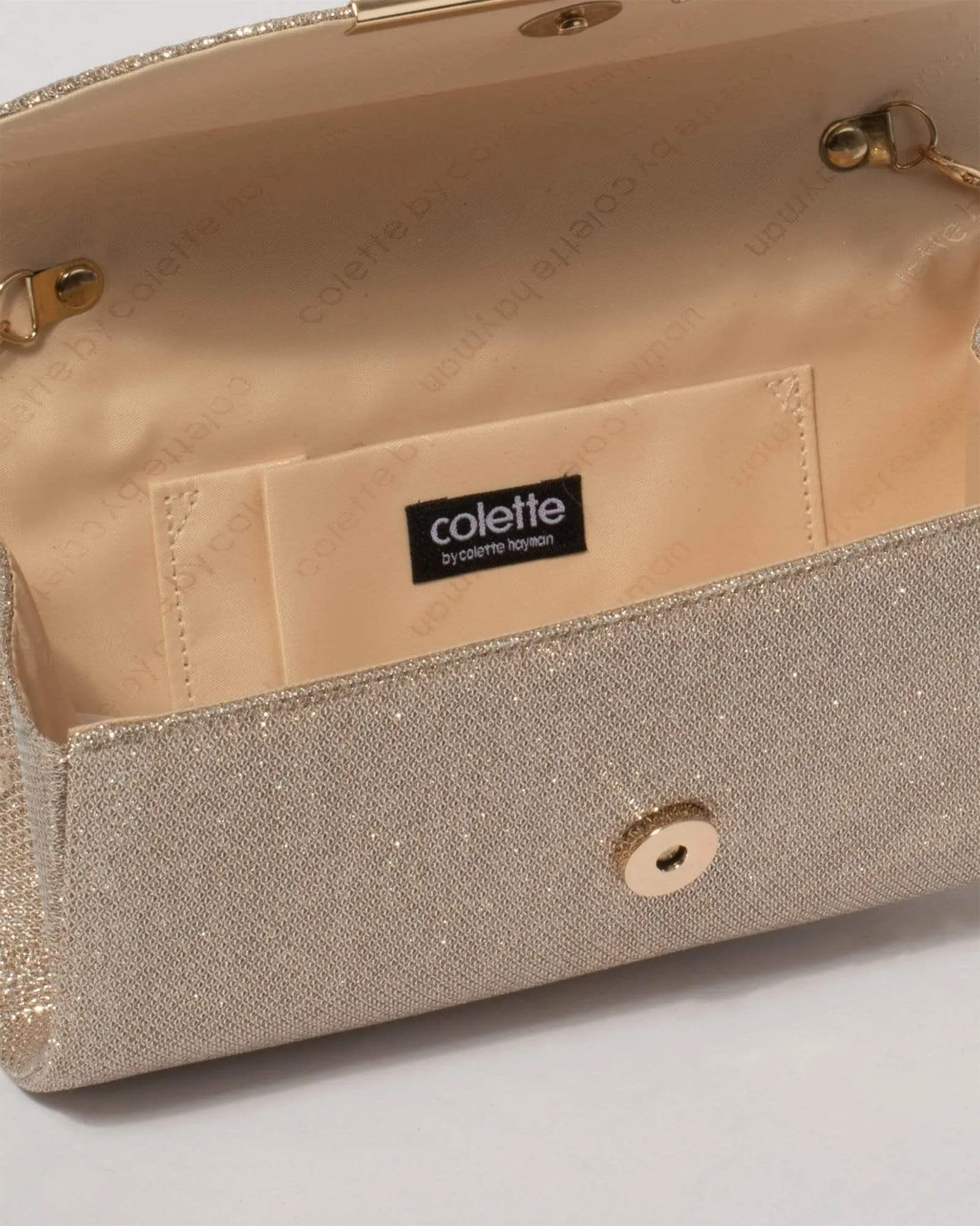Liza Gold Clutch Bag