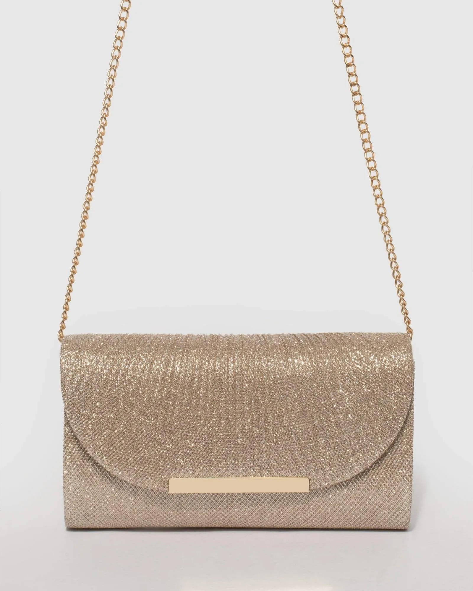 Liza Gold Clutch Bag
