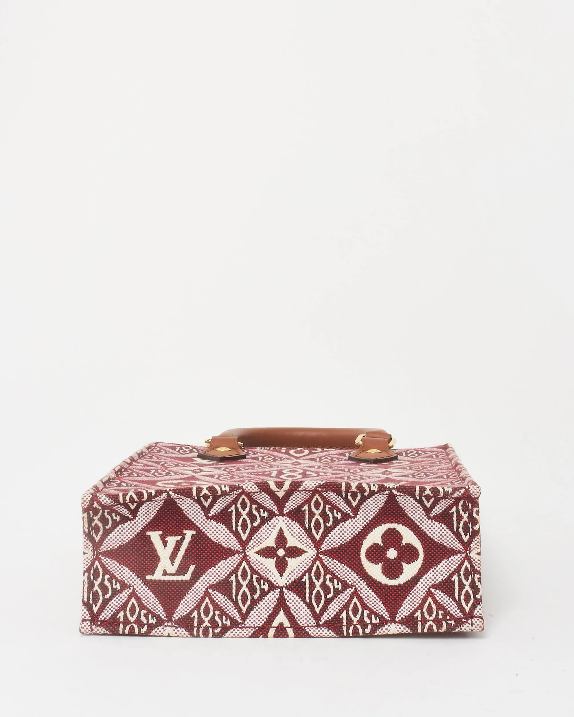 Louis Vuitton Red Bordeaux Monogram Since 1854 Canvas Petit Sac Plat Bag