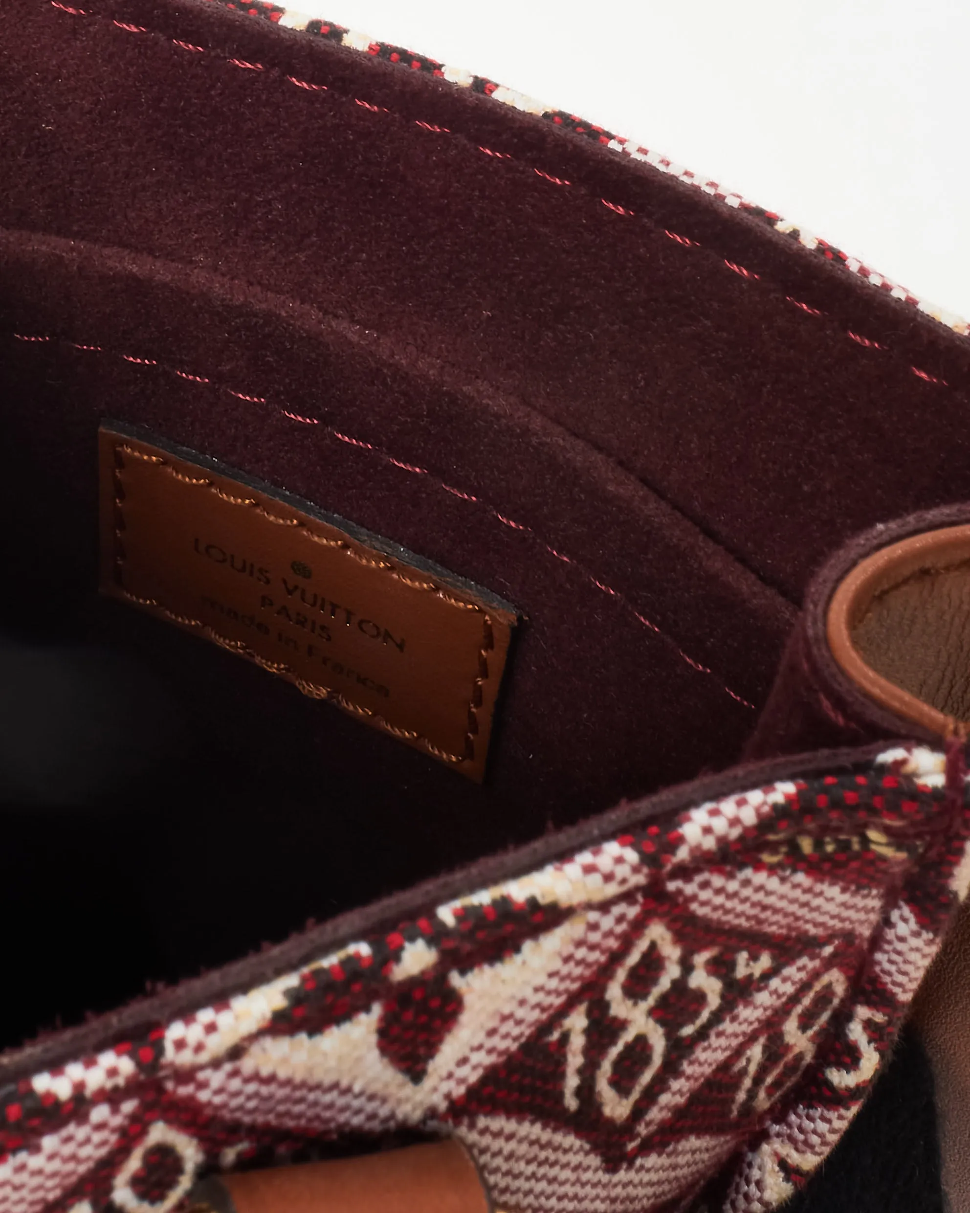 Louis Vuitton Red Bordeaux Monogram Since 1854 Canvas Petit Sac Plat Bag