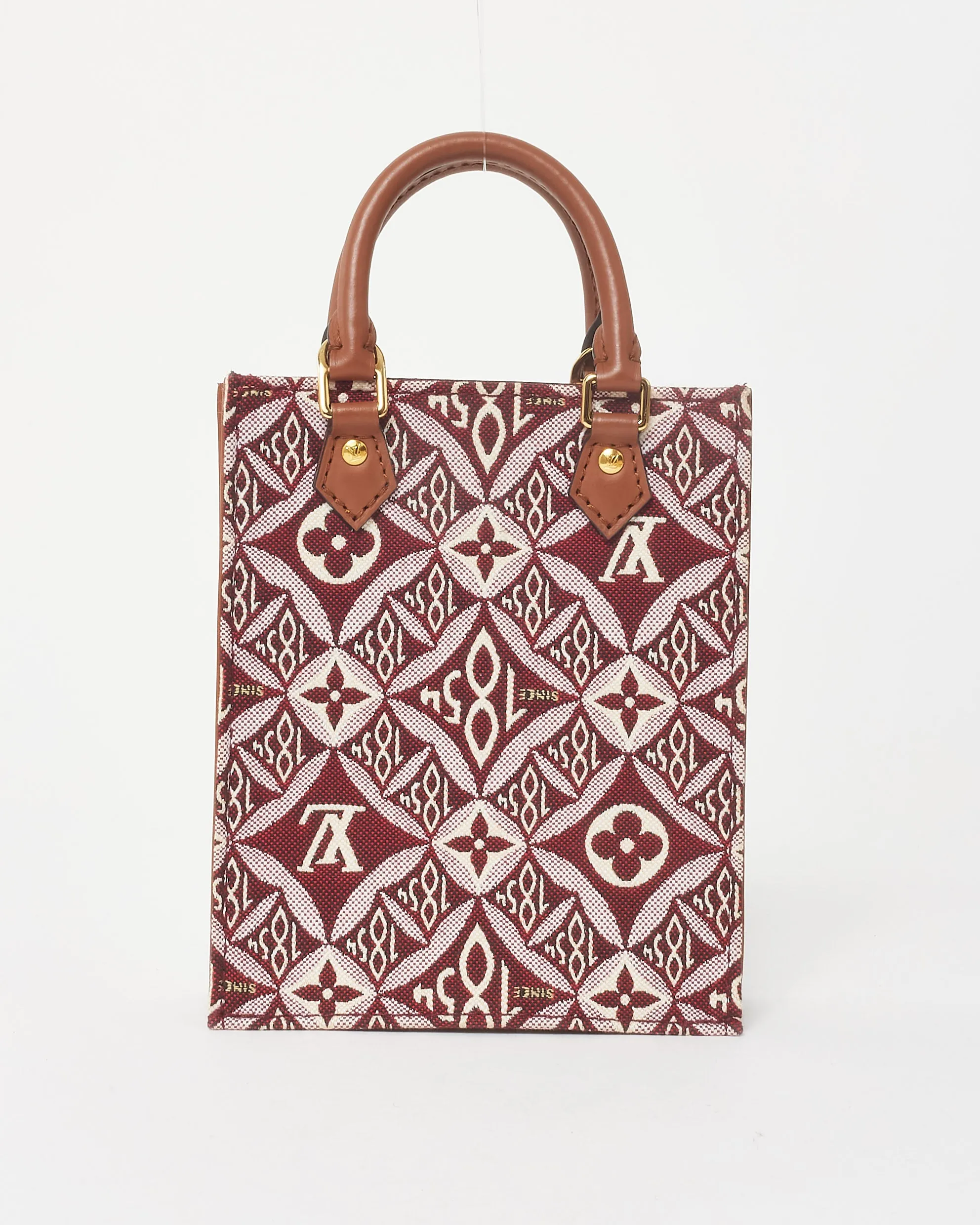 Louis Vuitton Red Bordeaux Monogram Since 1854 Canvas Petit Sac Plat Bag