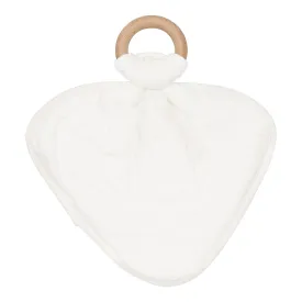 Lovey with Removable Wooden Teething Ring, Cloud