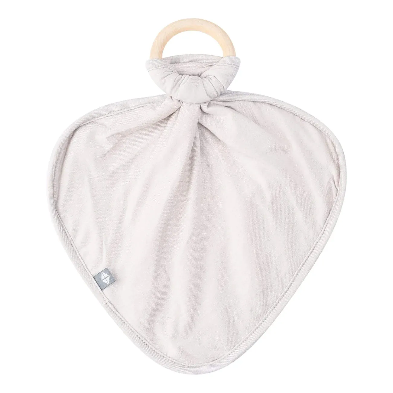 Lovey with Removable Wooden Teething Ring, Oat