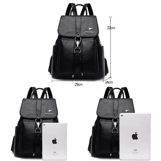 Luxury Soft Leather Women Backpack
